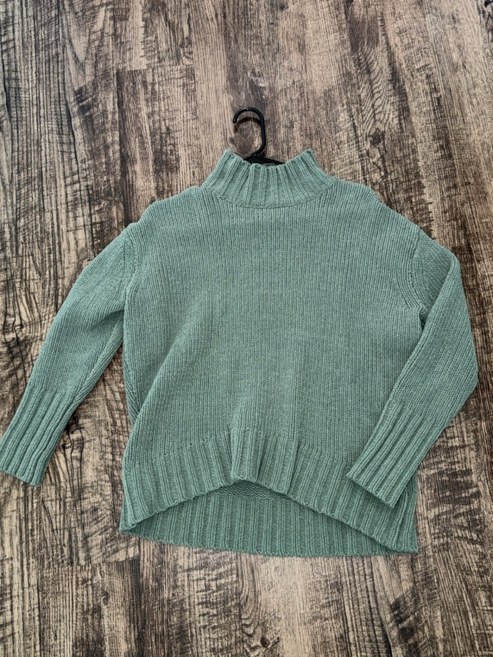 Source Unknown Sage Green Cowl Neck Sweater